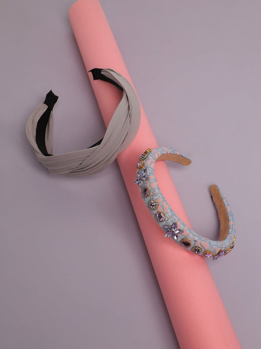 Set of 2 Embellished Hairband