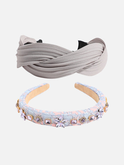 Set of 2 Embellished Hairband