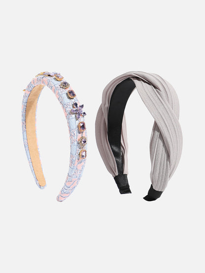 Set of 2 Embellished Hairband