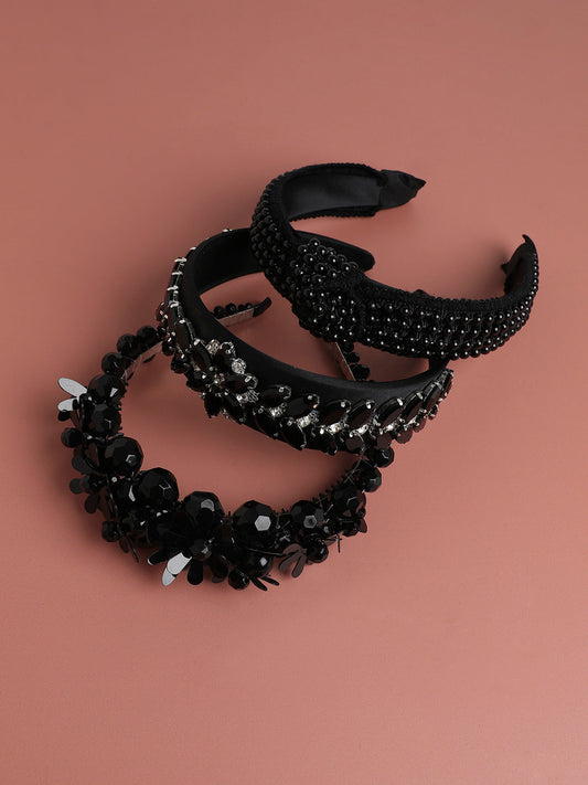 Charming Charisma Set of 3 Embellished Hairband