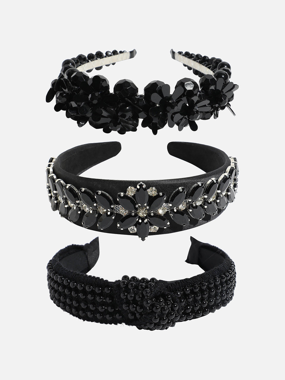 Charming Charisma Set of 3 Embellished Hairband