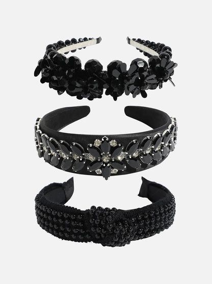 Charming Charisma Set of 3 Embellished Hairband