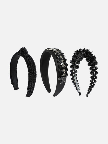 Charming Charisma Set of 3 Embellished Hairband