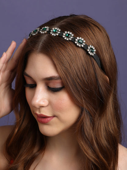 Gilded Glamour Set of 2 Embellished Hairband