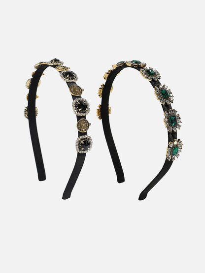 Gilded Glamour Set of 2 Embellished Hairband