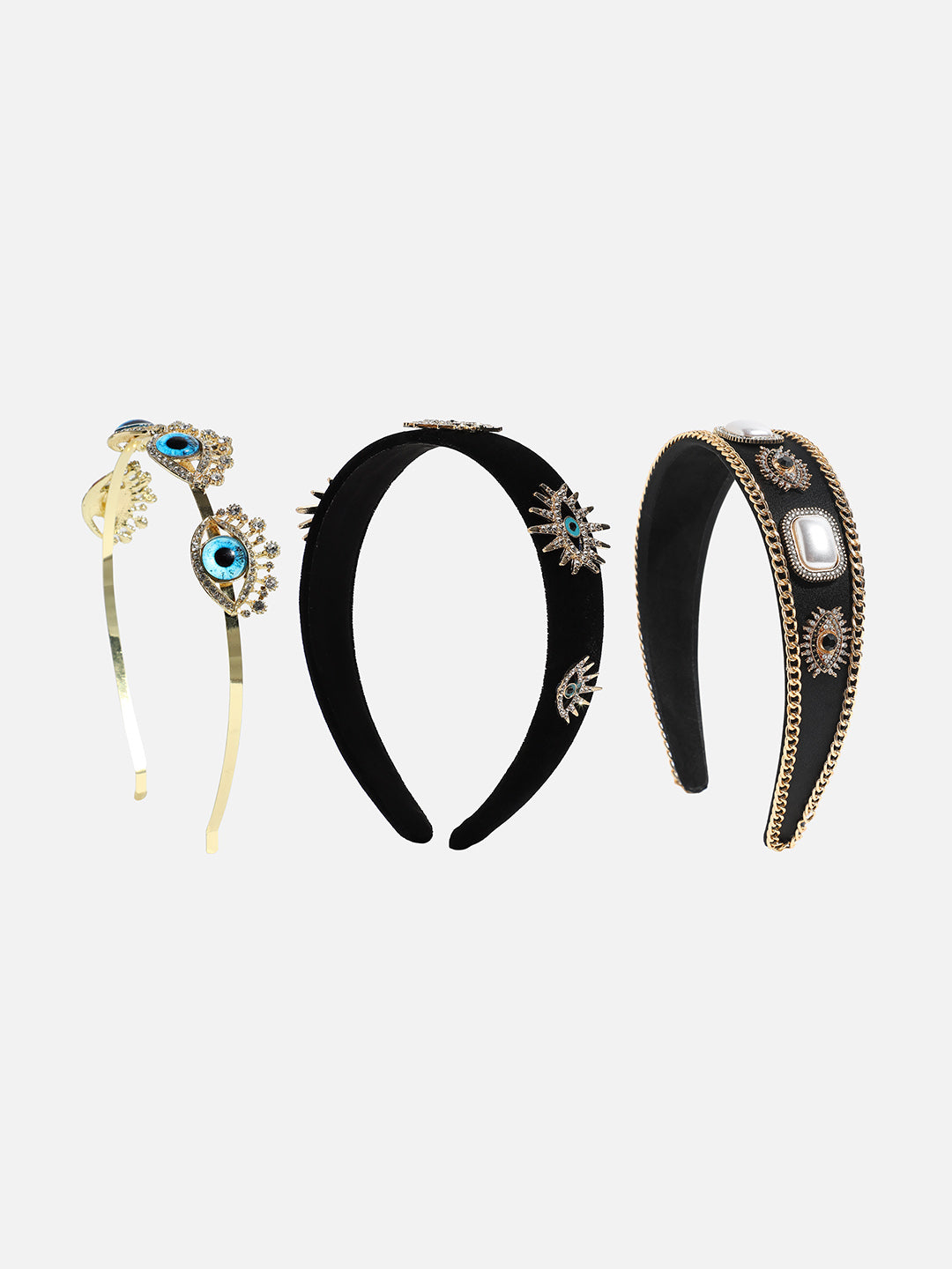 Set of 3 Embellished Hairband