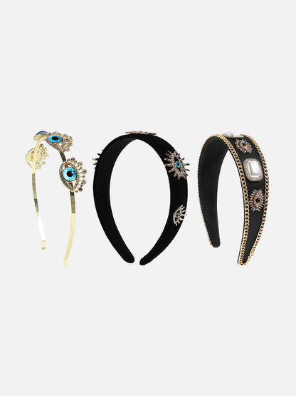 Set of 3 Embellished Hairband