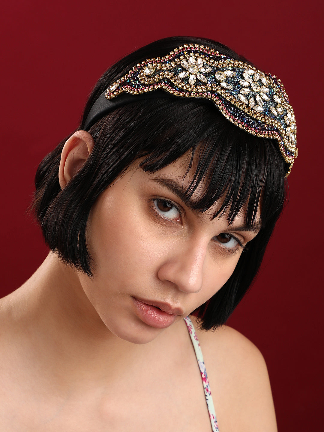Fashionably Floral Set of 3 Embellished Hairband