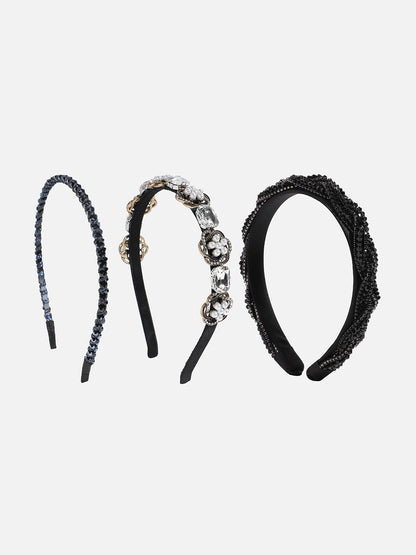 Set of 3 Embellished Hairbands