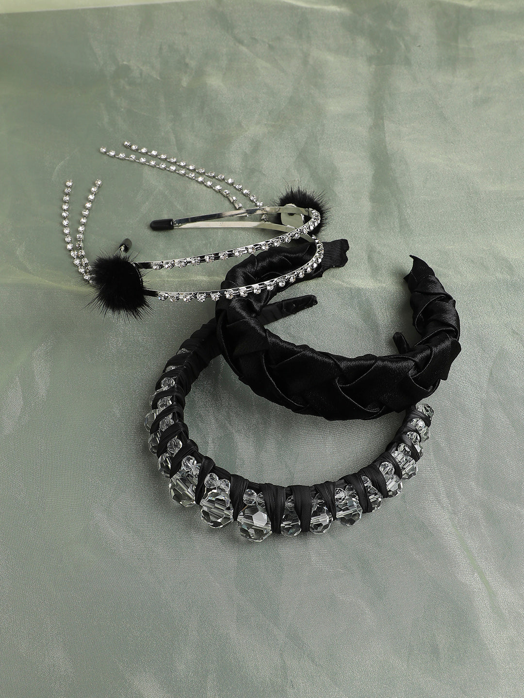 Set of 3 Embellished Hairband