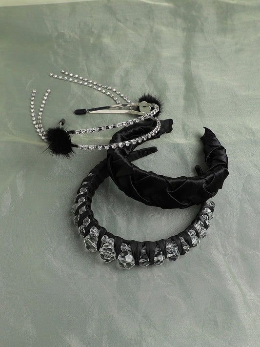 Set of 3 Embellished Hairband