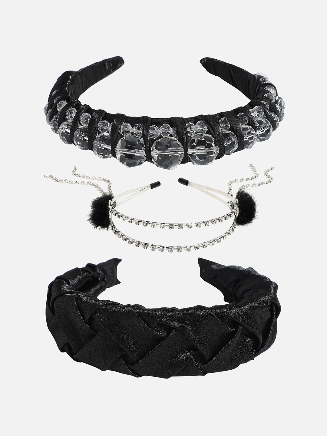 Set of 3 Embellished Hairband
