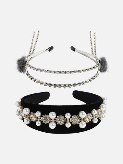 Set of 2 Embellished Hairband