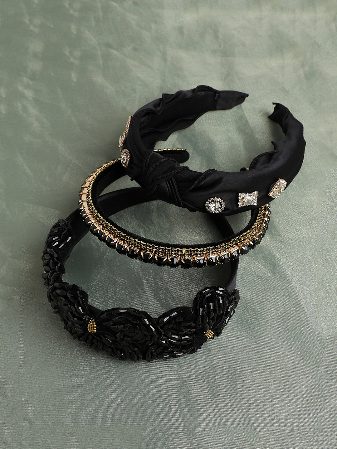 Set of 3 Embellished Hairband