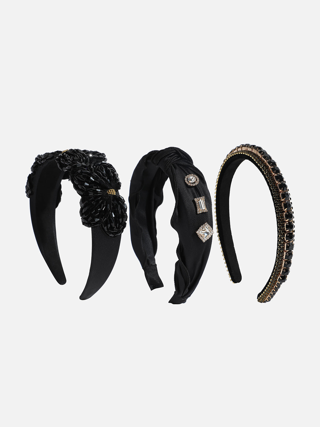 Set of 3 Embellished Hairband