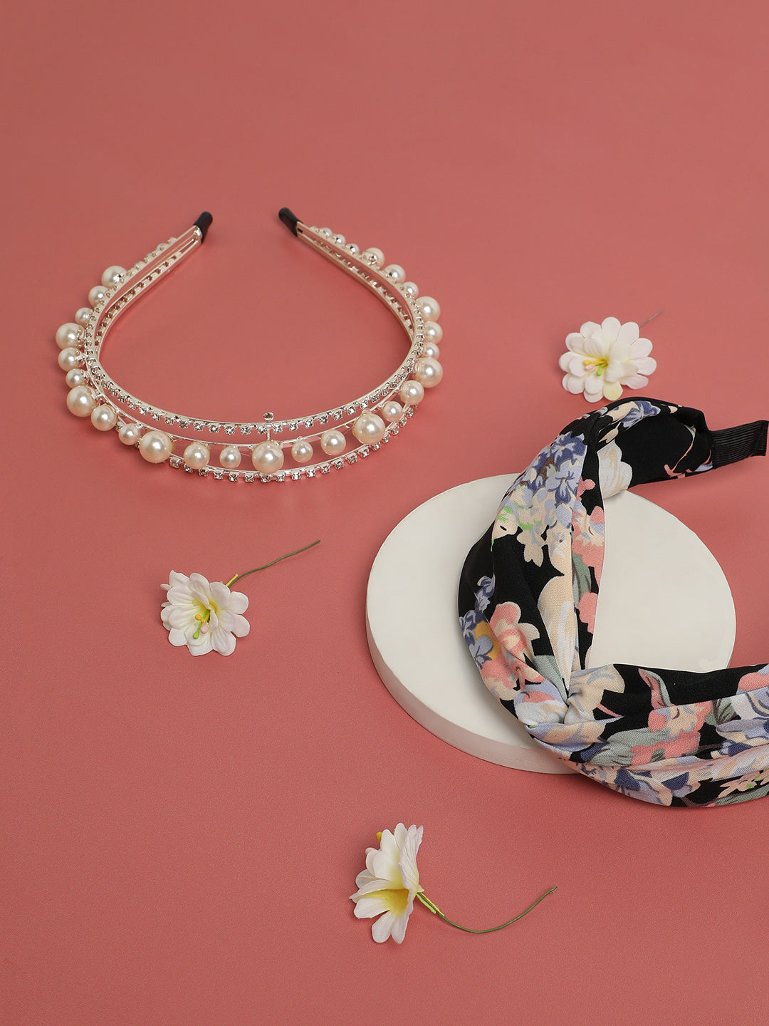 Set of 2 Embellished Hairbands