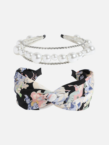 Set of 2 Embellished Hairbands