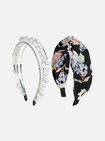 Set of 2 Embellished Hairbands