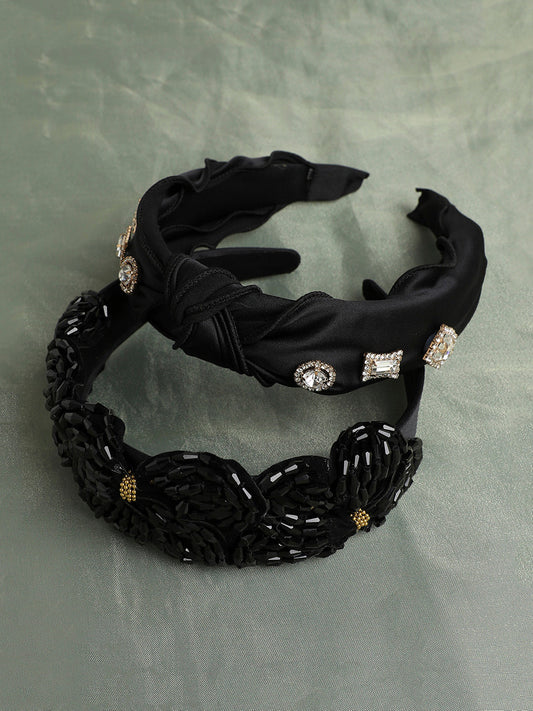 Set of 2 Embellished Hairband