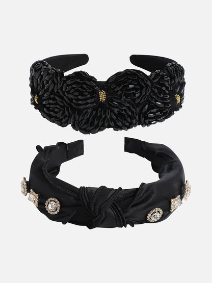 Set of 2 Embellished Hairband