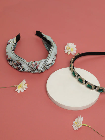 Pearl Perfection Set of 2 Embellished Hairband