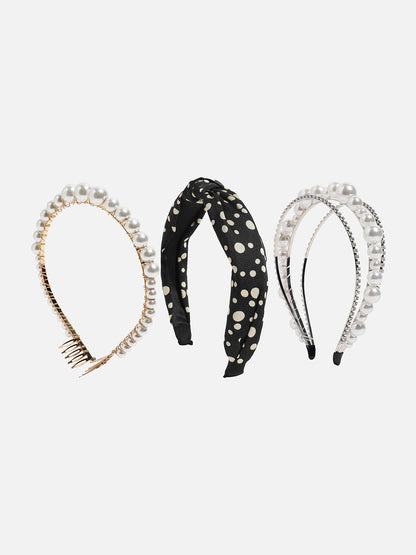 Set of 3 Embellished Hairband