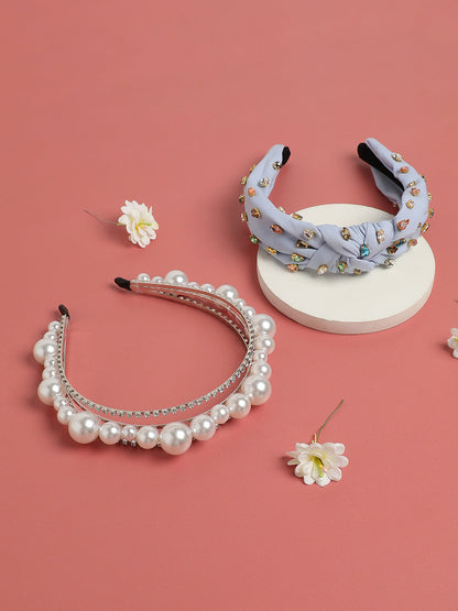 Set of 2 Embellished Hairband