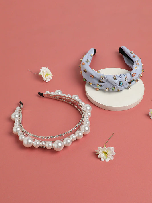 Set of 2 Embellished Hairband