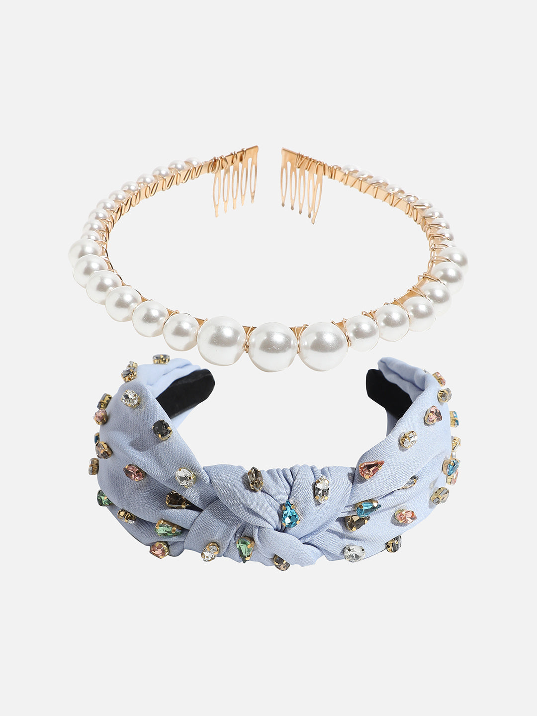 Set of 2 Embellished Hairband