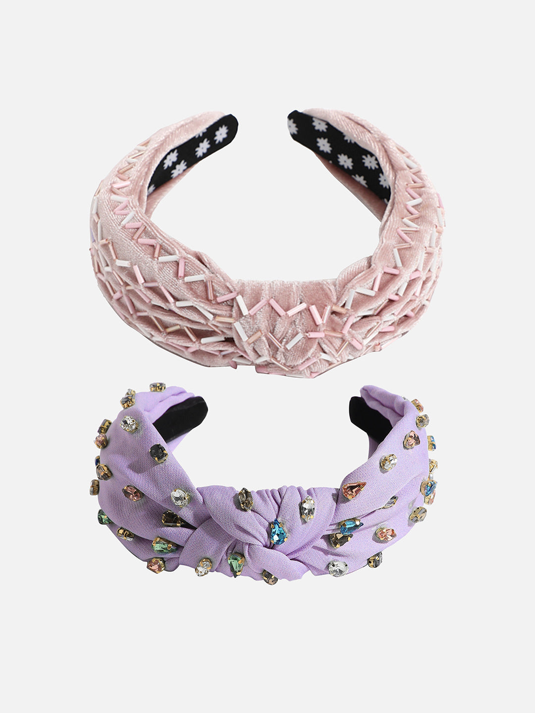 Set of 2 Embellished Hairbands