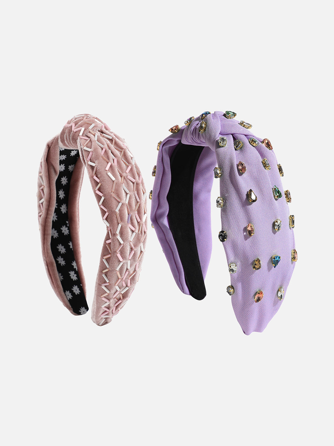 Set of 2 Embellished Hairbands