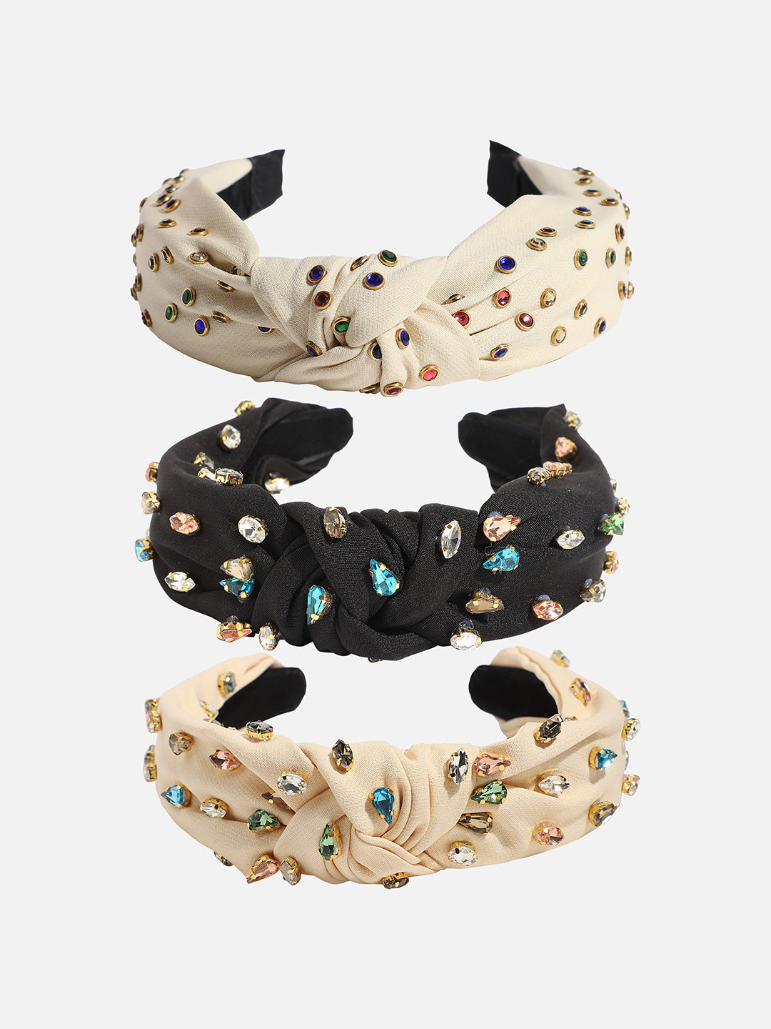 Set of 3 Embellished Hairband