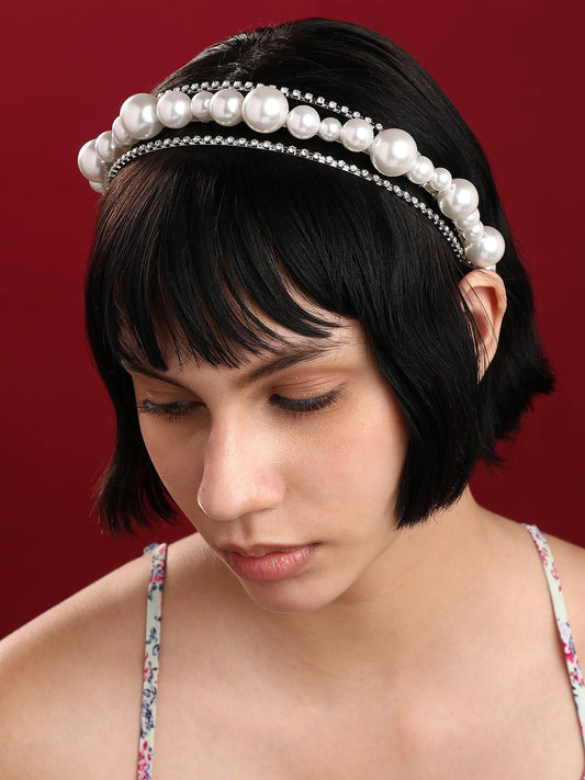 Set of 2 Beaded Hairband