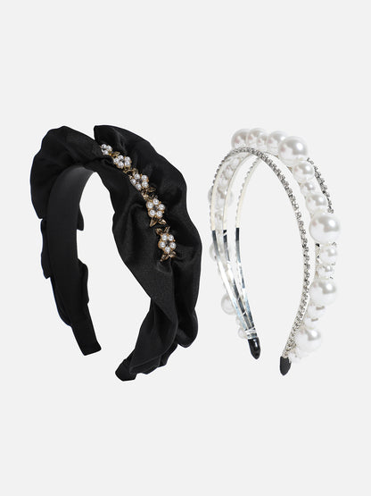 Set of 2 Beaded Hairband