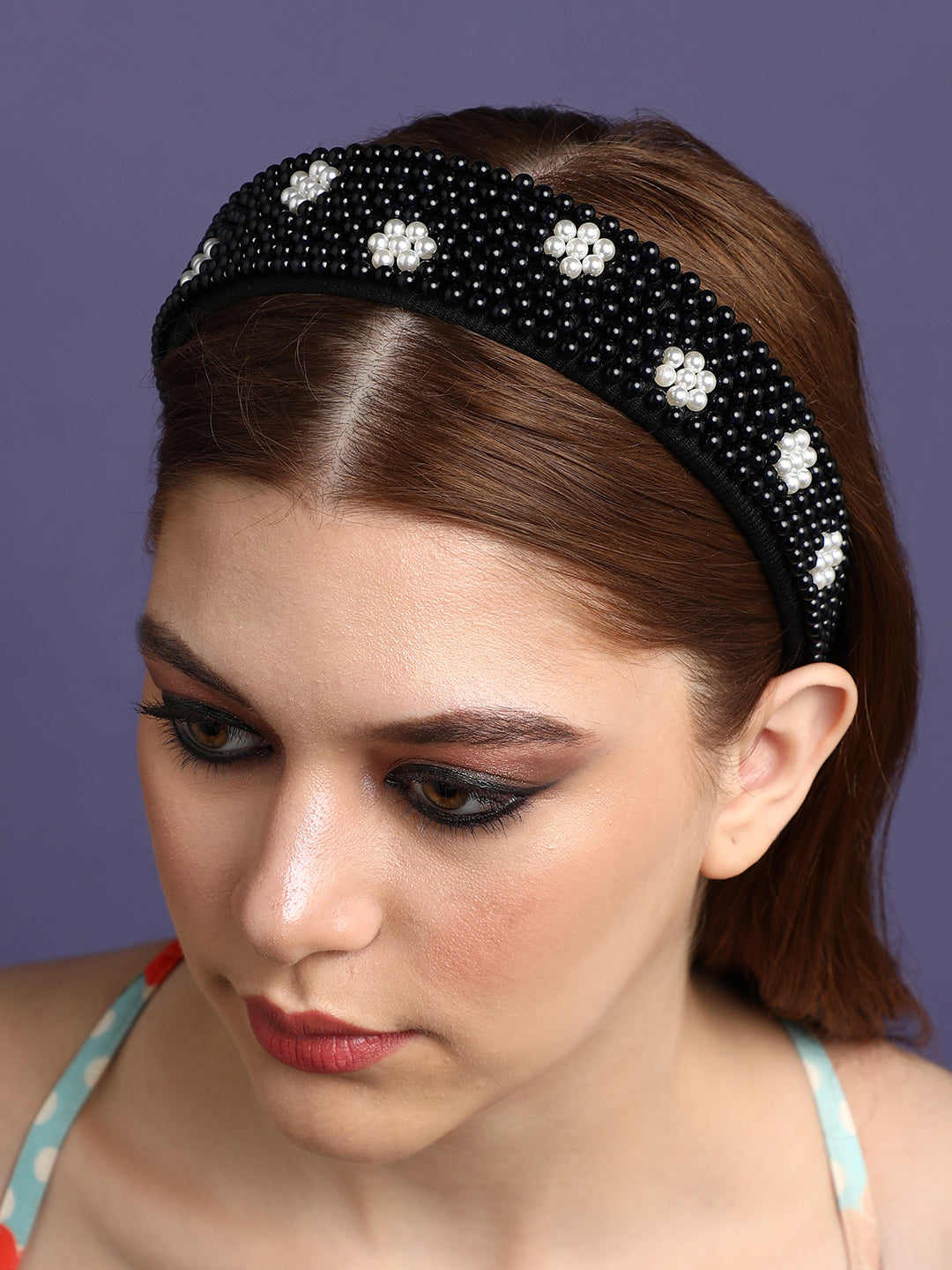 Feminine Finesse Set of 2 Beaded Hairband