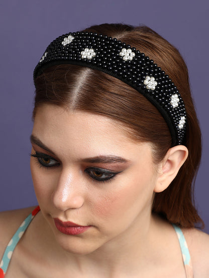 Feminine Finesse Set of 2 Beaded Hairband