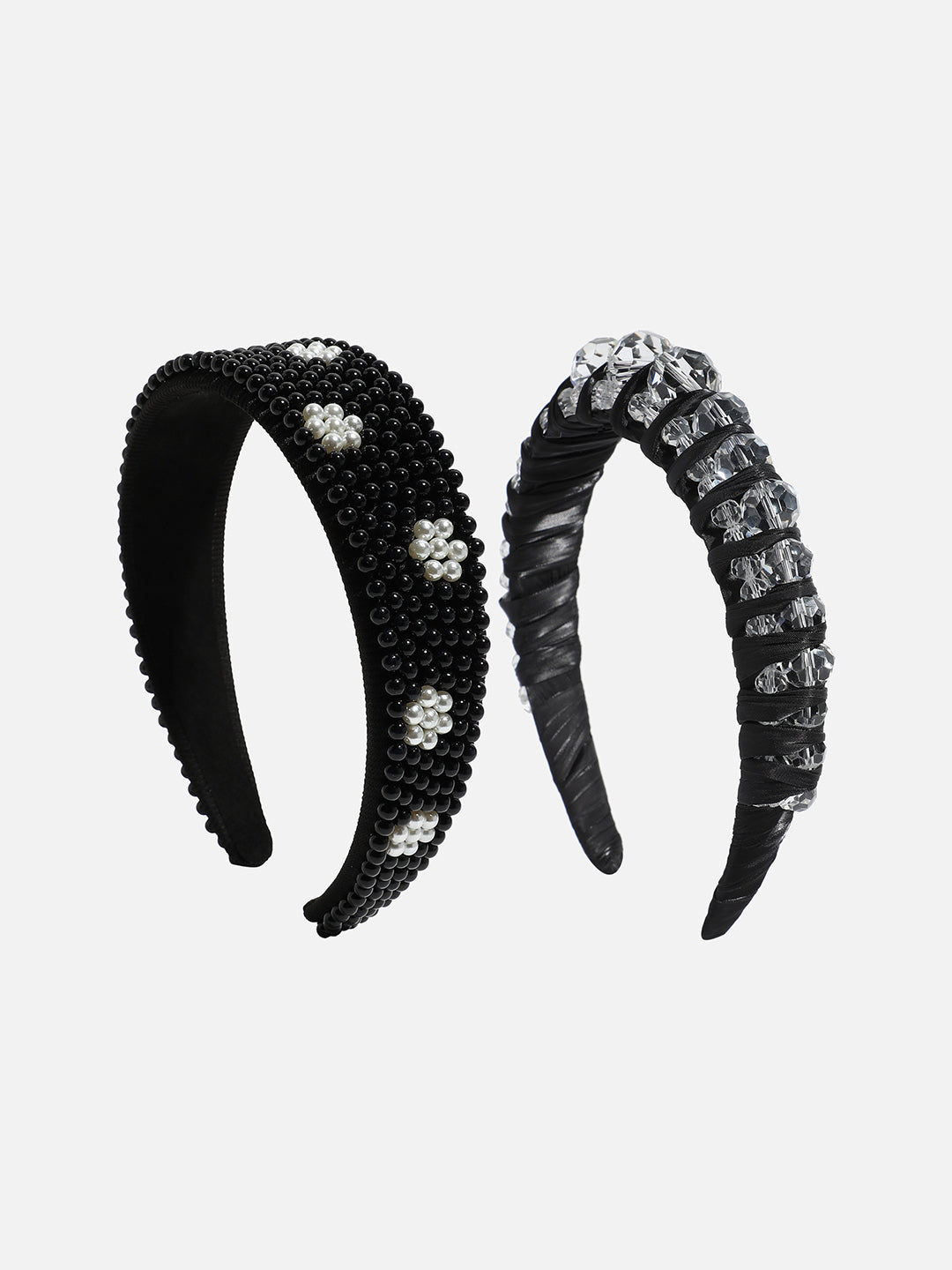 Feminine Finesse Set of 2 Beaded Hairband