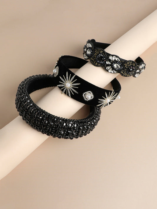 Set of 3 Embellished Hairband