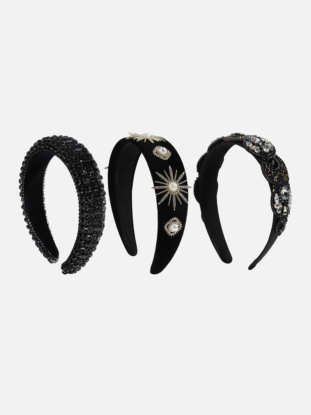 Set of 3 Embellished Hairband