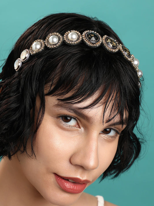 Set of 3 Beaded Hairband