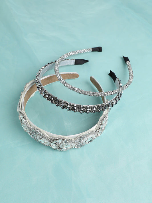 Set of 3 Embellished Hairband