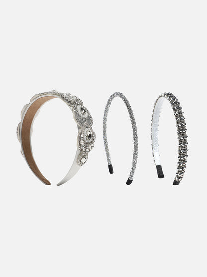 Set of 3 Embellished Hairband