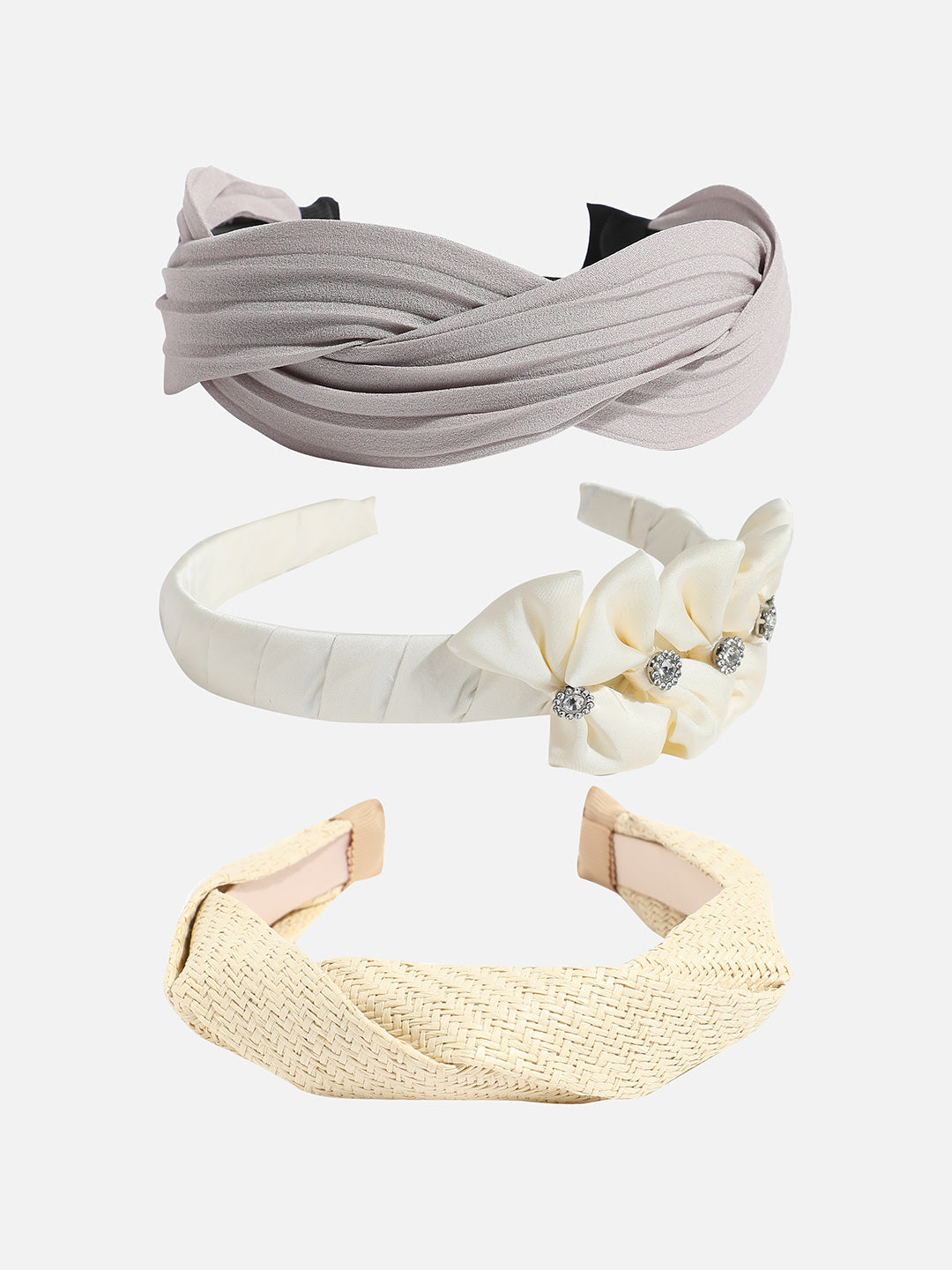 Set of 3 Embellished Hairband