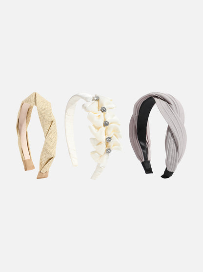 Set of 3 Embellished Hairband