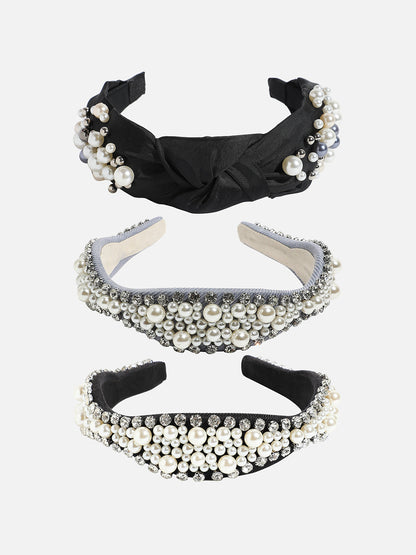Set of 3 Embellished Hairband