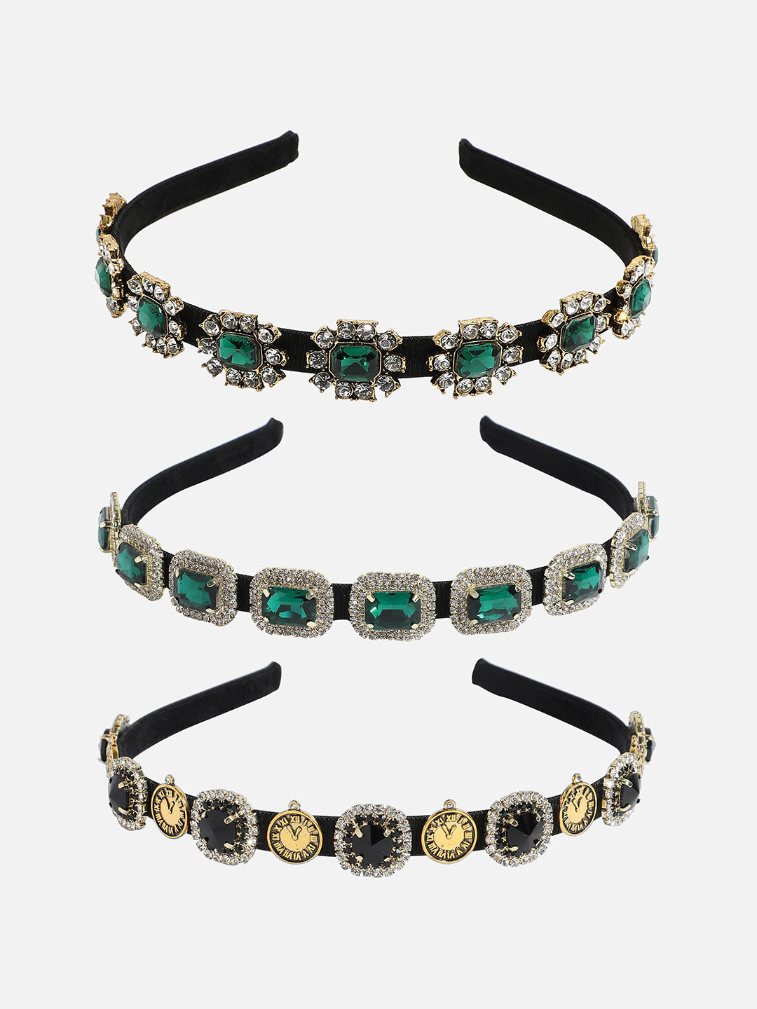 Set of 3 Embellished Hairband