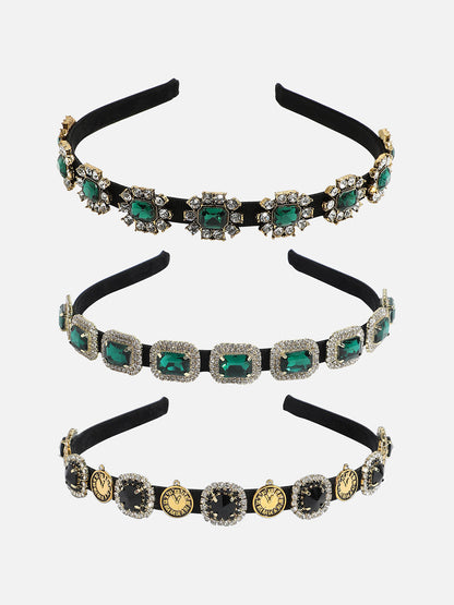 Set of 3 Embellished Hairband