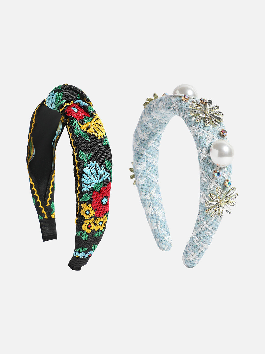 Set of 2 Embellished Hairbands