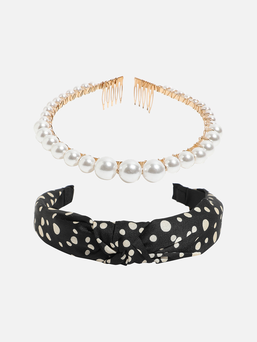 Set of 2 Beaded Hairband