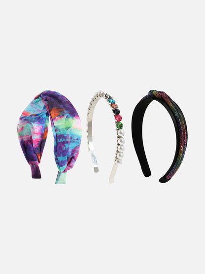 Set of 3 Embellished Hairband